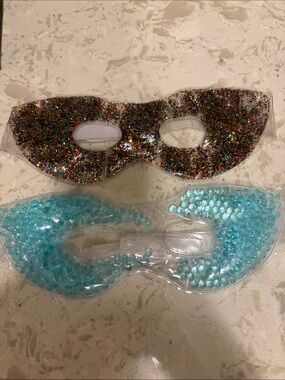 Soothing Gel Eye Mask Duo - Multicolor Glitter & Light Blue